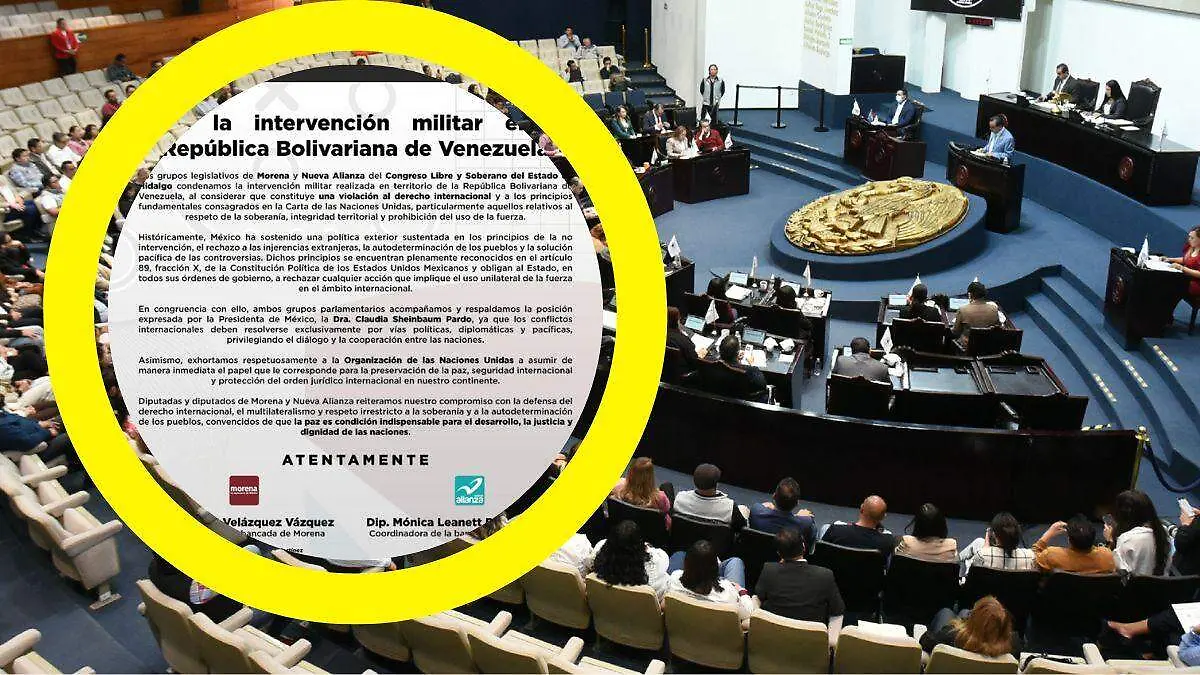 CONGRESO DE HIDALGO POSICIONAMIENTO MORENA Y NUEVA ALIANZA VENEZUELA