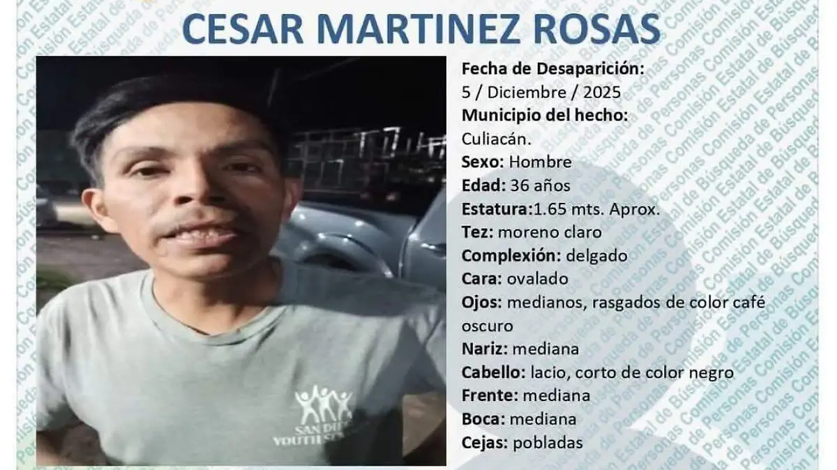 BUSCAN DESAPARECIDO 22