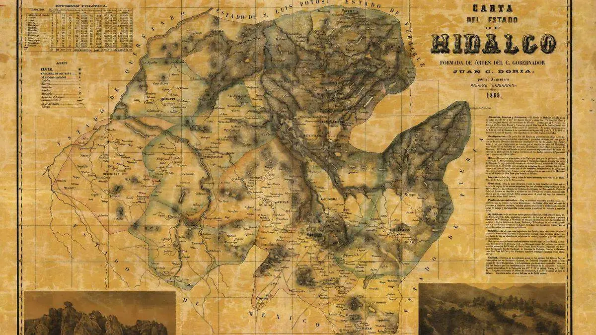 mapa hidalgo creación 1869