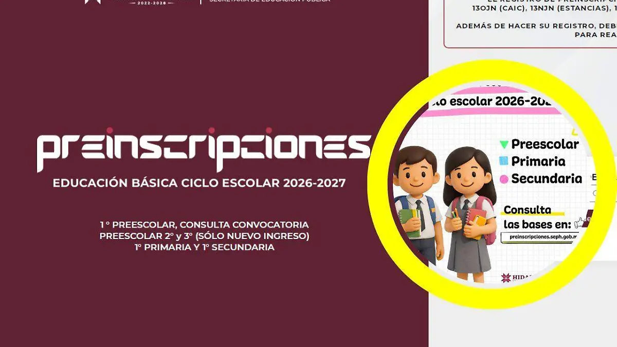 preinscripciones hidalgo 2026 requisitos documentos paso a paso 