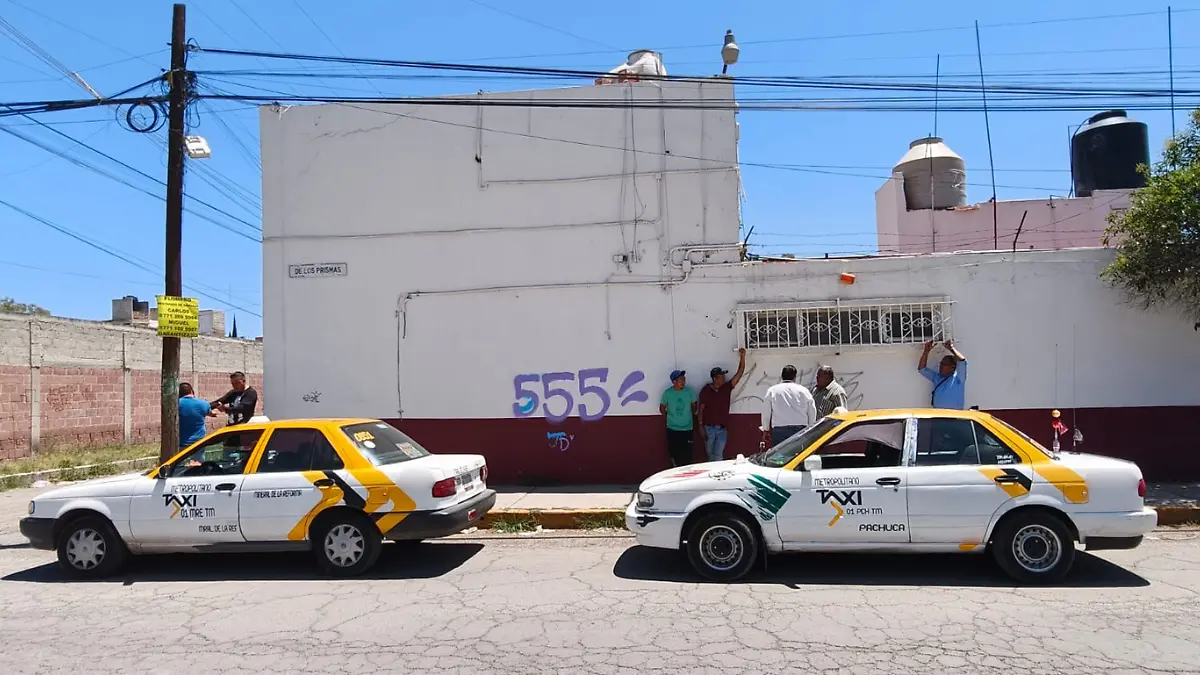 PROTESTA TAXISTAS PACHUCA 