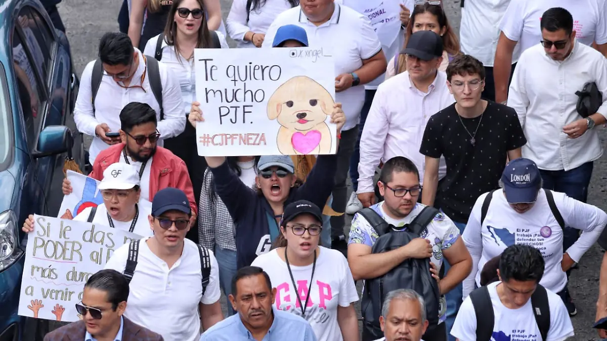 Manifestación de estudiantes de la UNAM