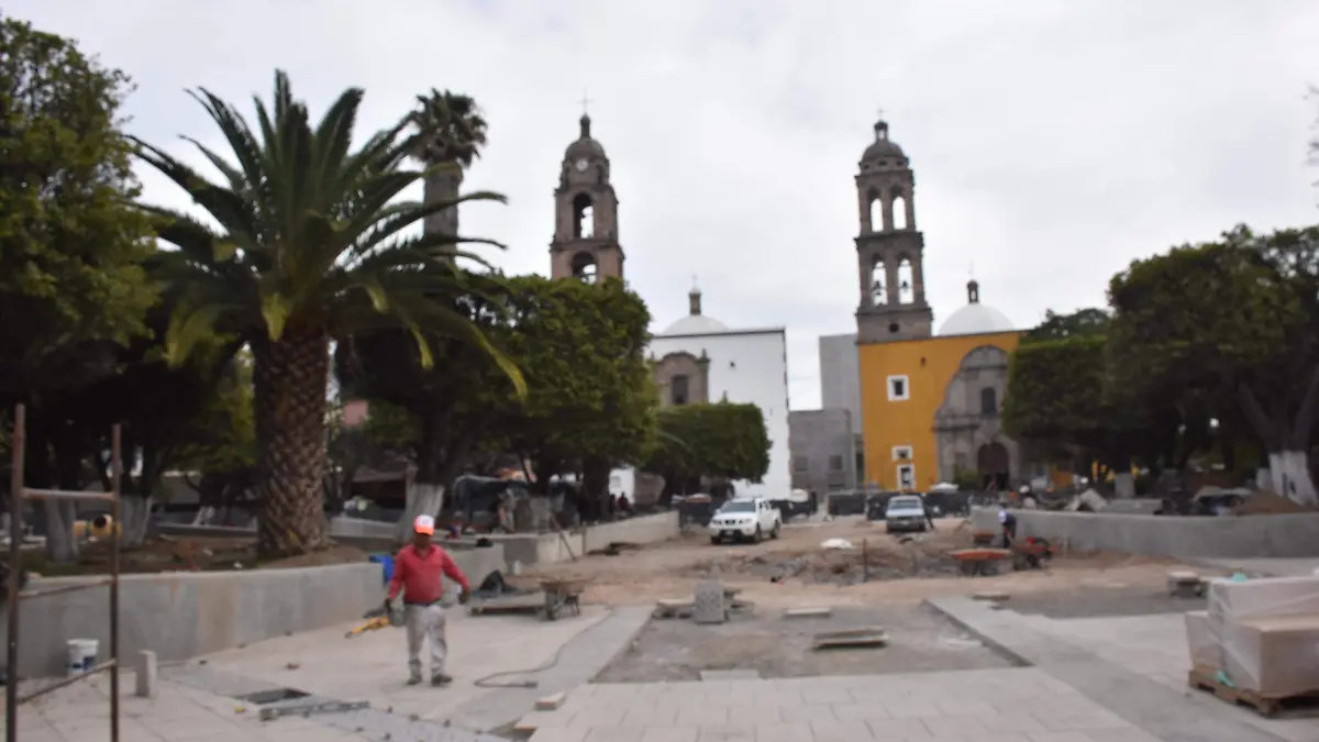 avance de obra  jardin principal