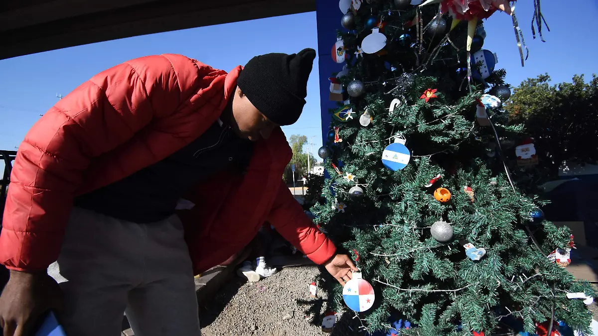 La decoración que se colocó debajo del puente siglo XXI fue por parte de la asociación Amigos del Tren México y la Subsecretaría de Migración y Enlace Internacional