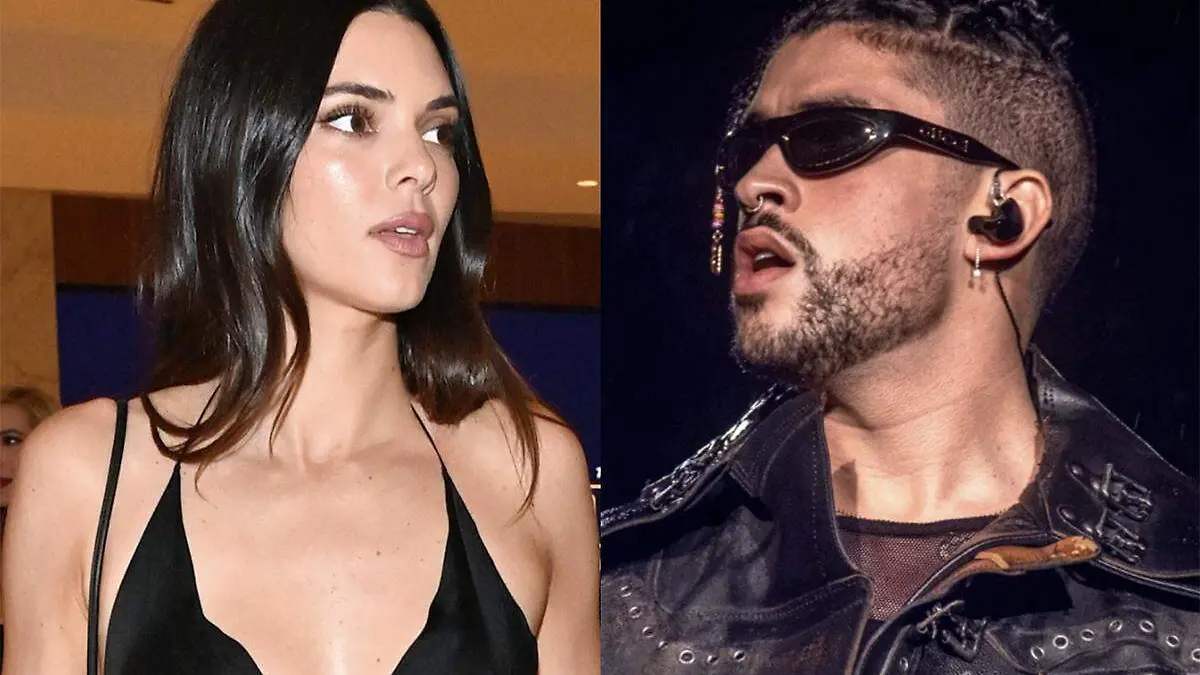 Collage Kendall y Bad Bunny