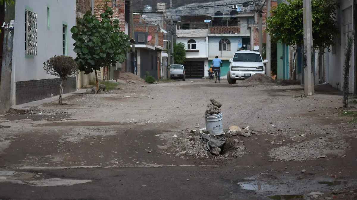 Habitantes de la colonia Santa María en Irapuato