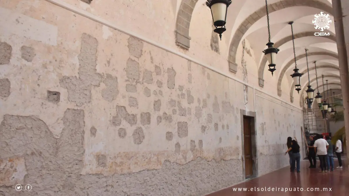 Los muros presentaron algunos desgaste