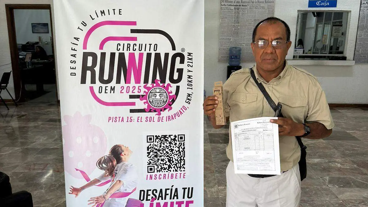 PRIMER PARTICIPANTE DE LA CARRERA QUE SE INSCRIBE