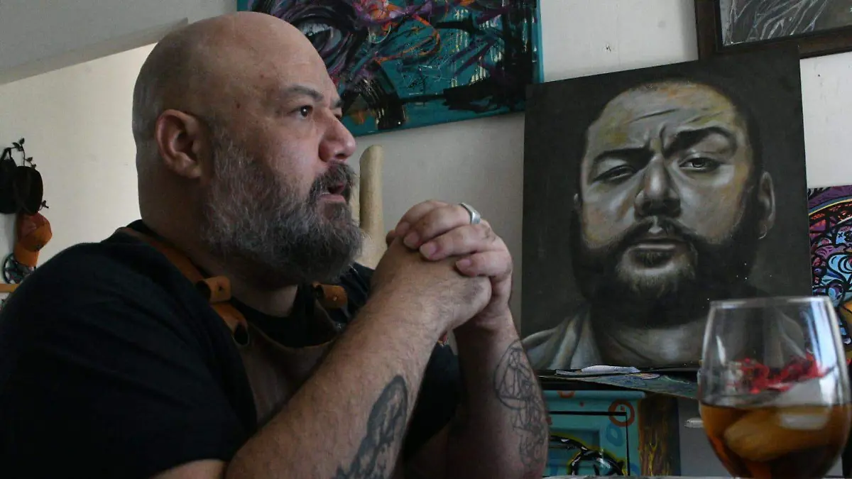 Vive legado de Salvador Almaraz Chano Barrera, su discípulo lleva sus enseñanzas al lienzo (2)