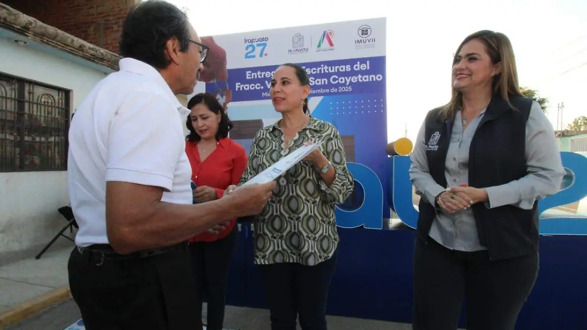 Entrega de escrituras