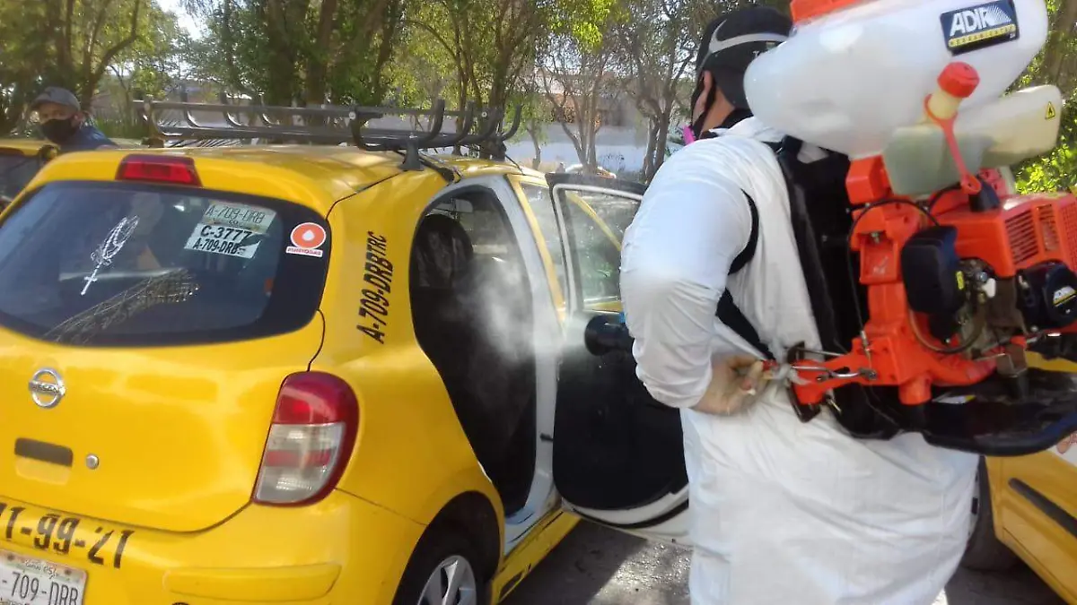Sanitizaciones Taxis Torreón