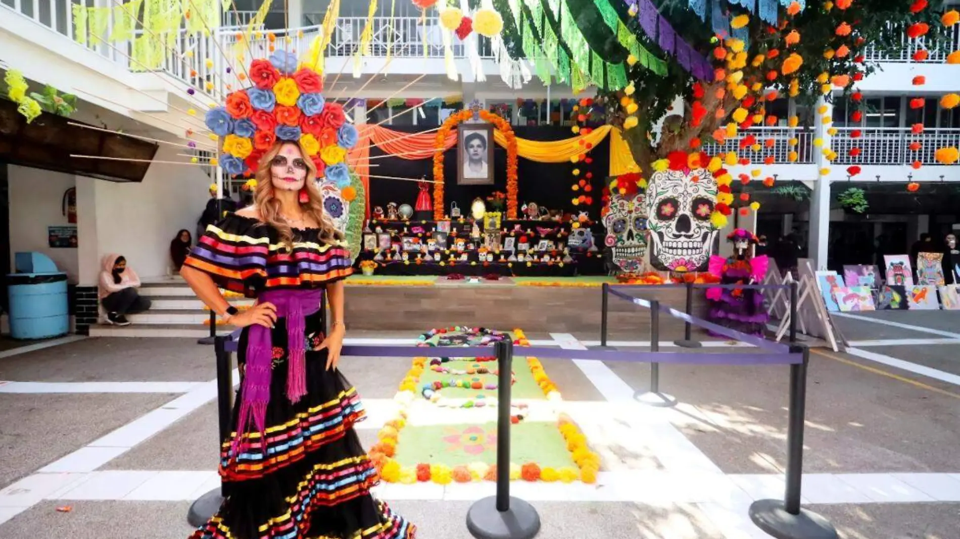 altar-de-muertos-Colegio-América