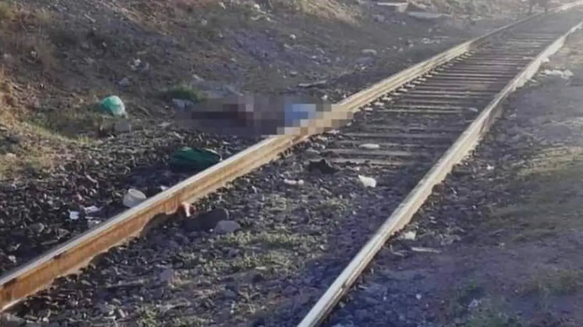 Muerto vías del tren