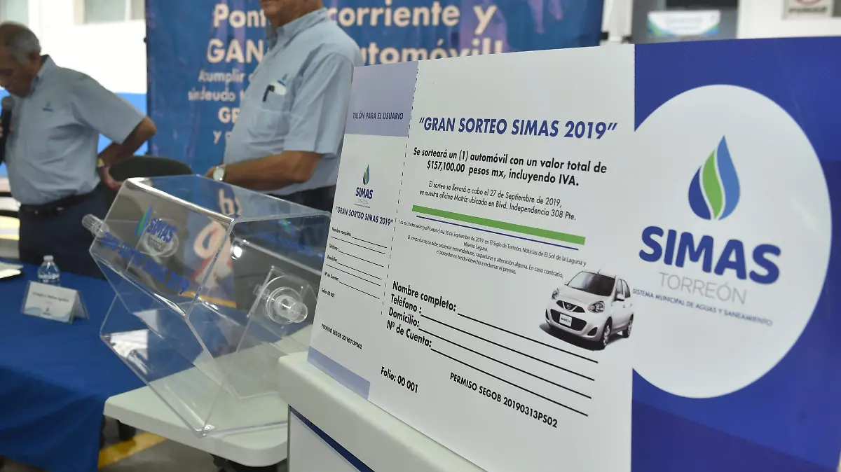 Sorteo Simas 2019