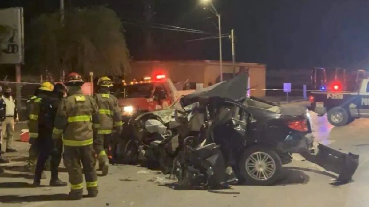 choque auto noche