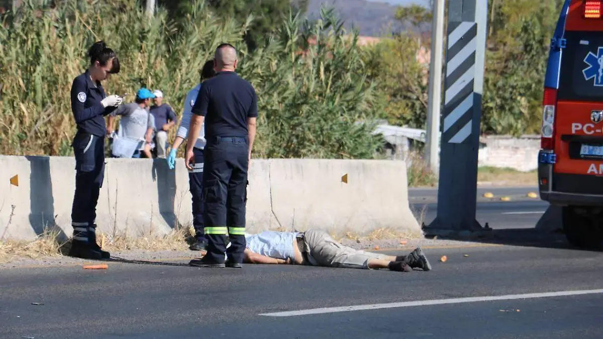 57 WEB Muere tras ser arrollado por un camión de pasajeros
