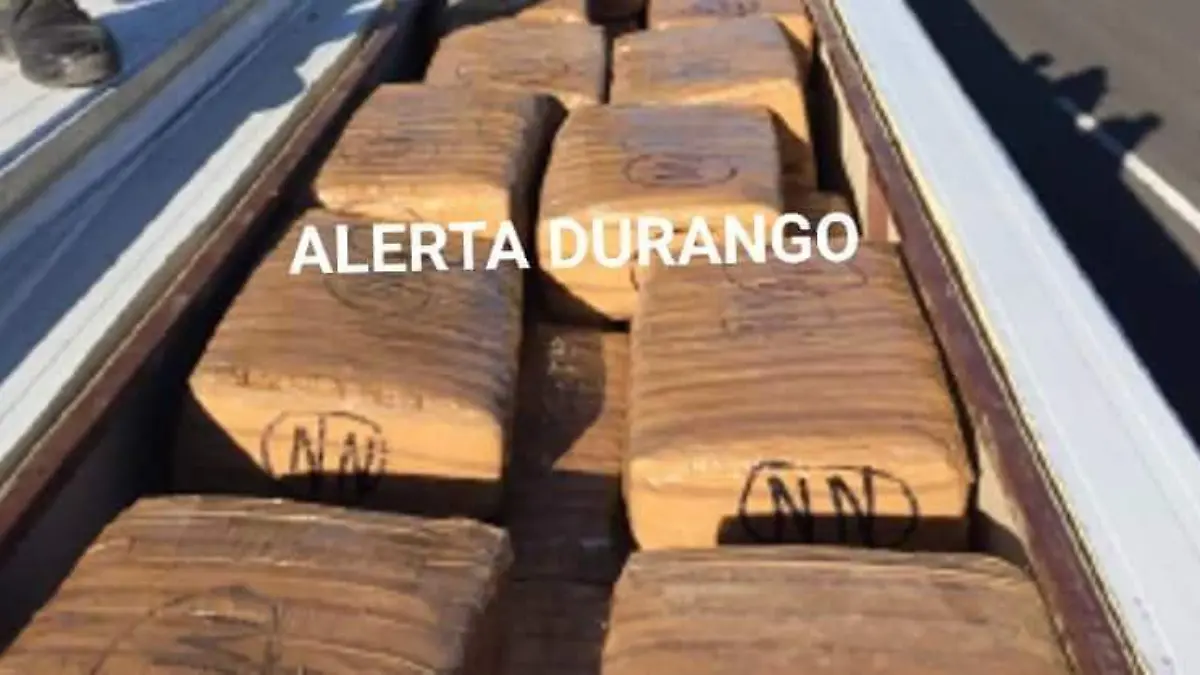 Decomisan toneladas droga Durango