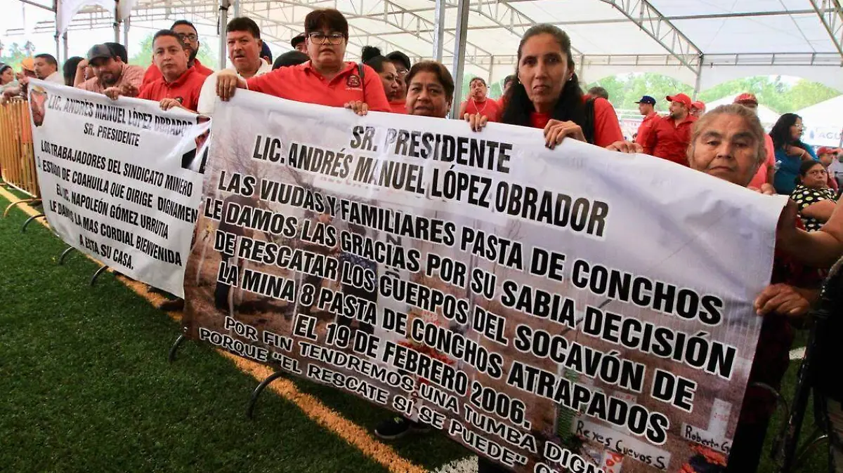 Familiares de mineros Pasta de Conchos