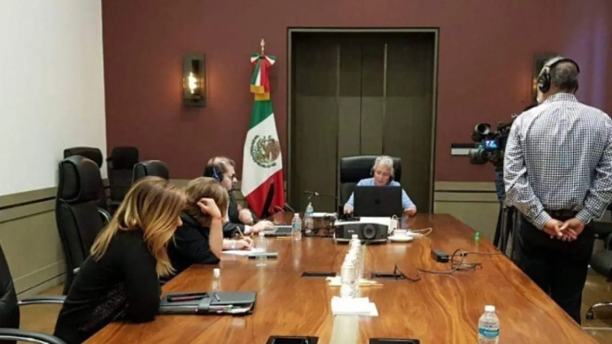 Sánchez Cordero videoconferencia