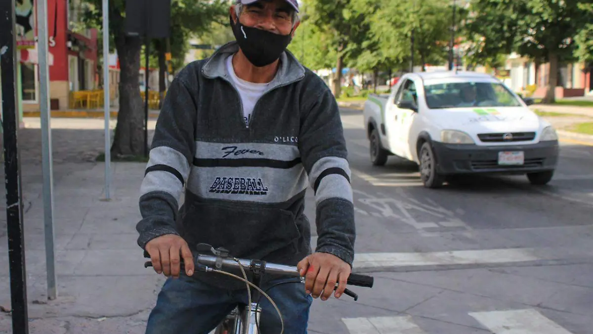 Ciclista hombre