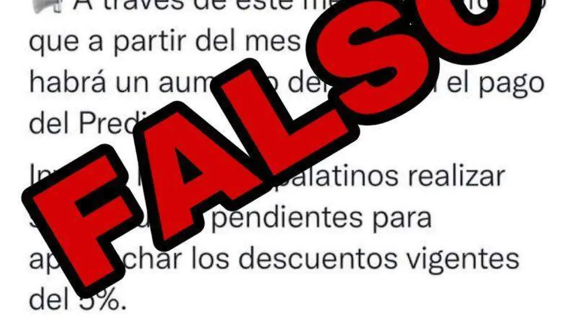 Falsa publicación