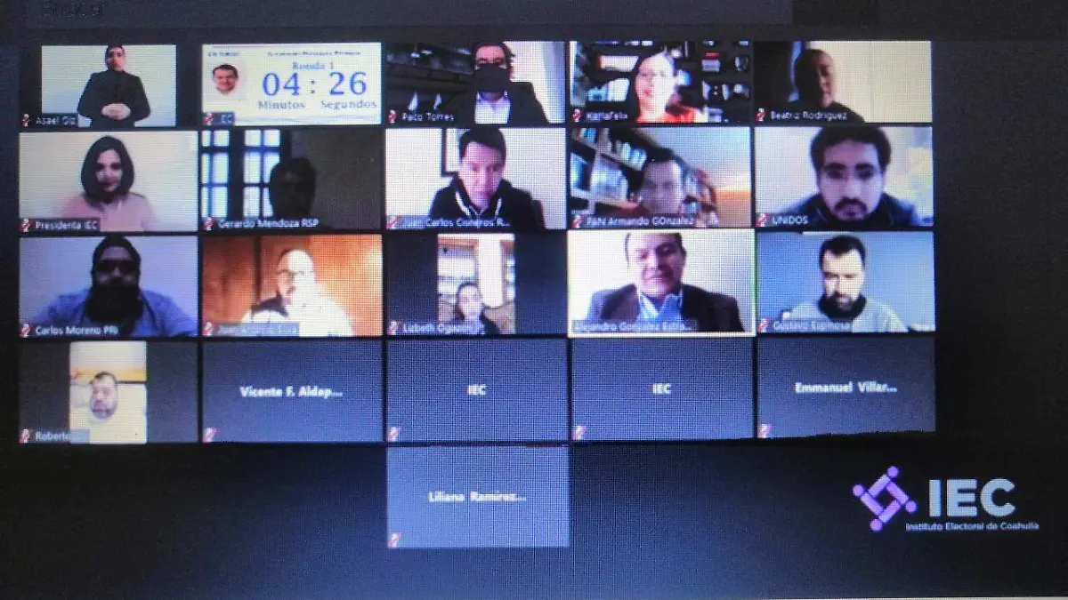 IEC Sesión virtual