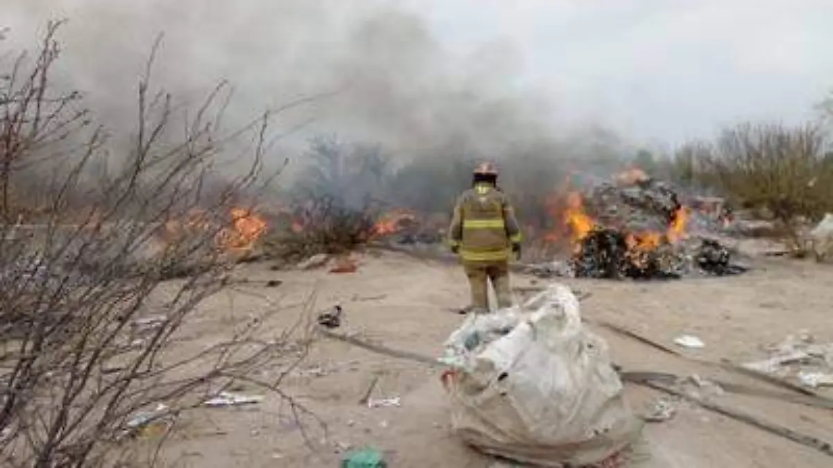 Incendio basura Gómez Palacio