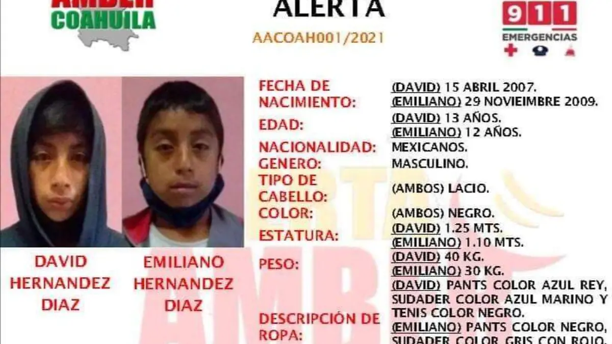 Adolescentes desaparecidos