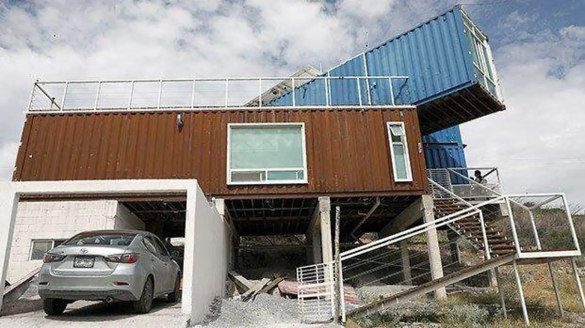 Casa de vagones de tren