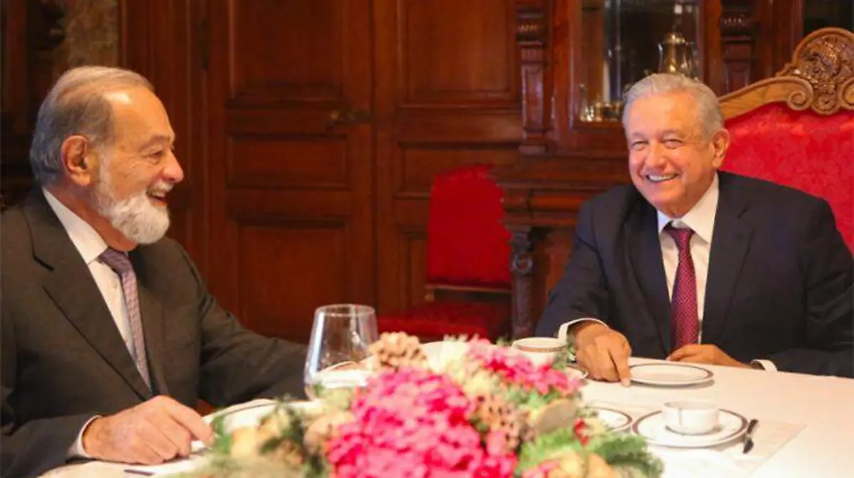 AMLO y slim