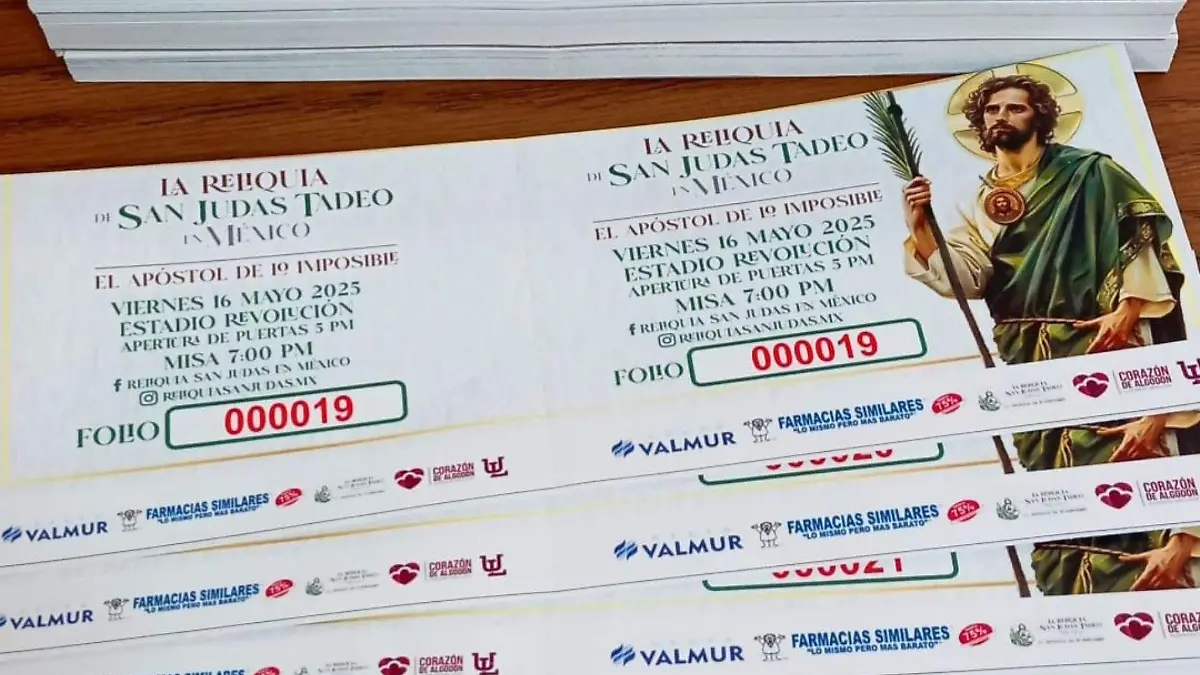Misa reliquia San judas Tadeo