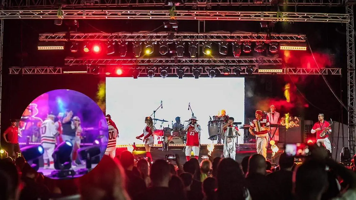Feria del Norte 2025 Chicos de Barrio cumple el sueño de maestra y la sube a cantar al escenario