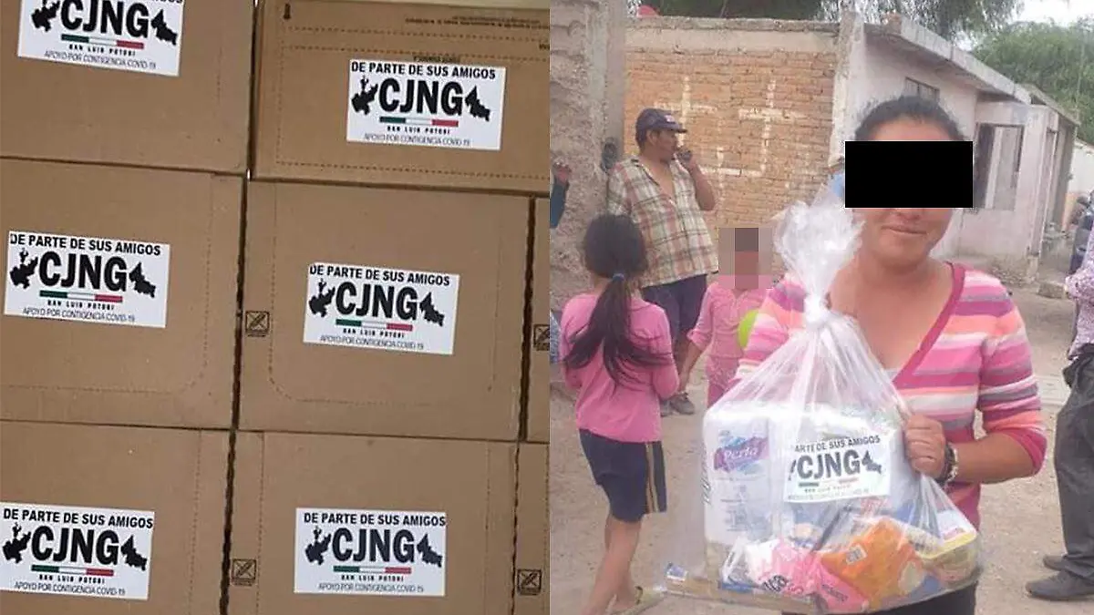 CJNG entrega despensas