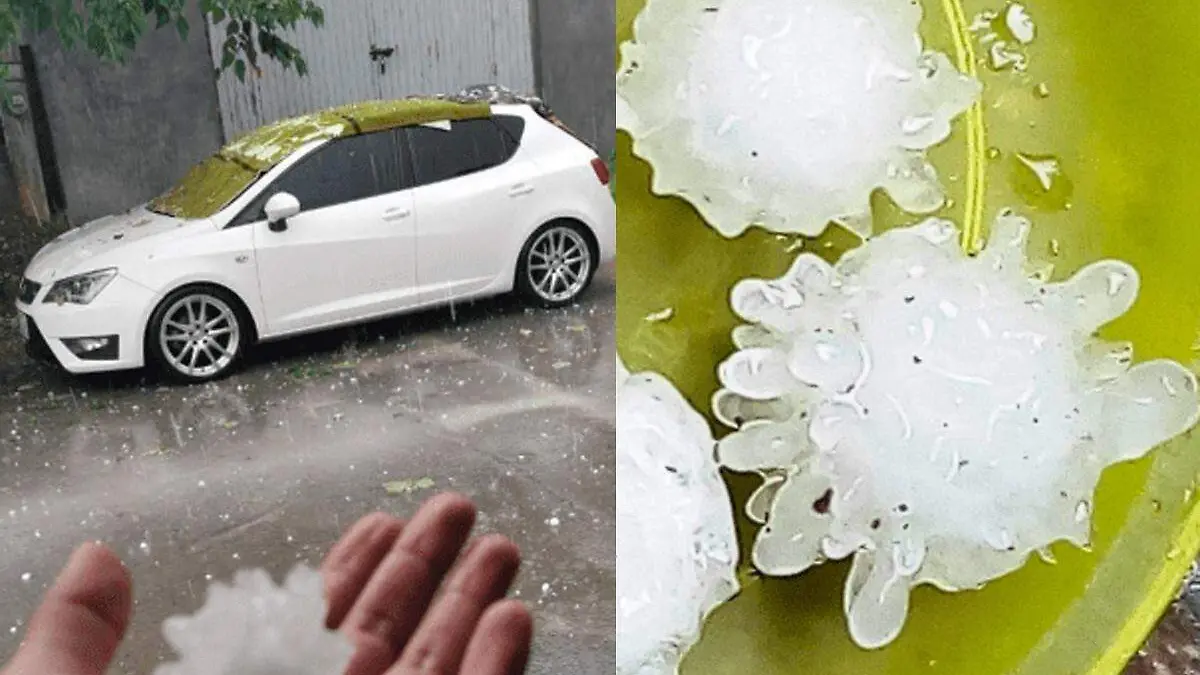 granizo forma de coronavirus