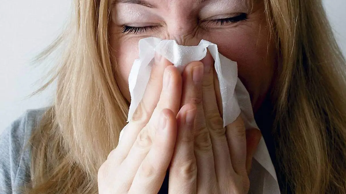 Persona enferma de gripe