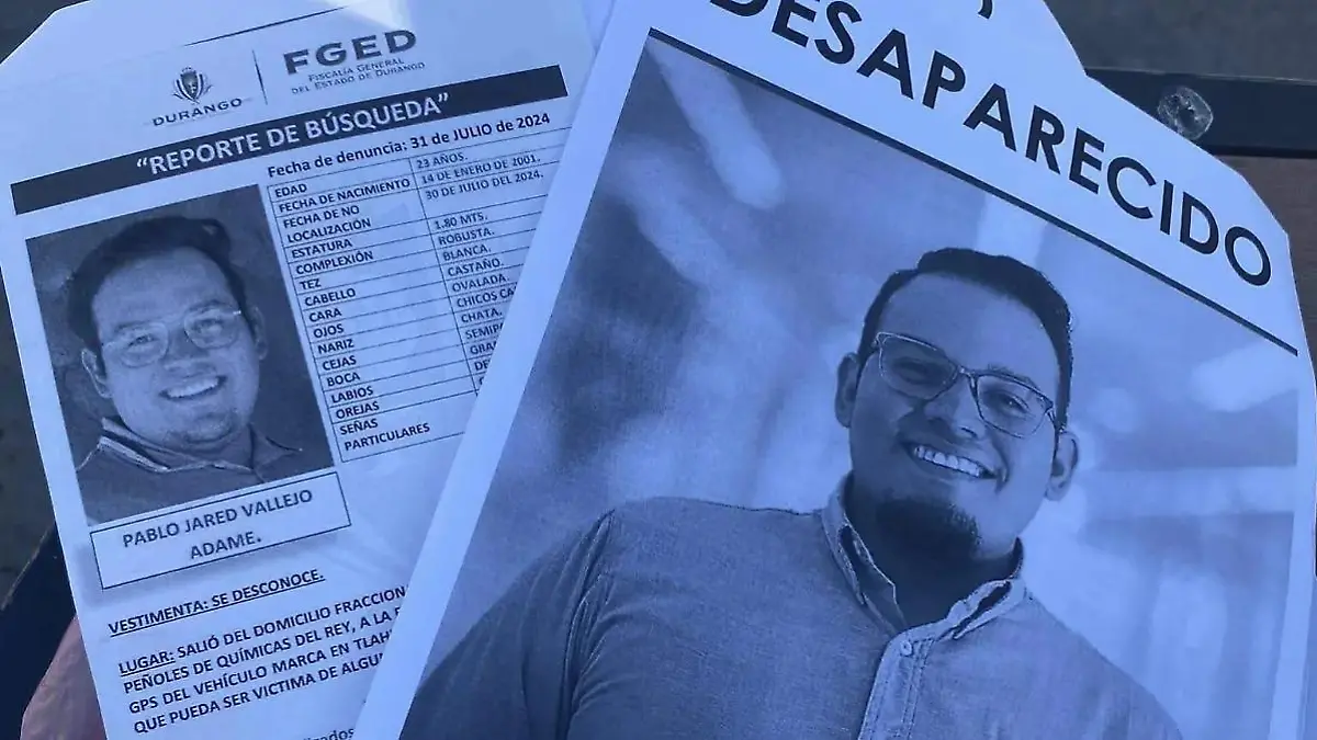 Pablo Jared, visto por última vez el 30 de julio del 2024