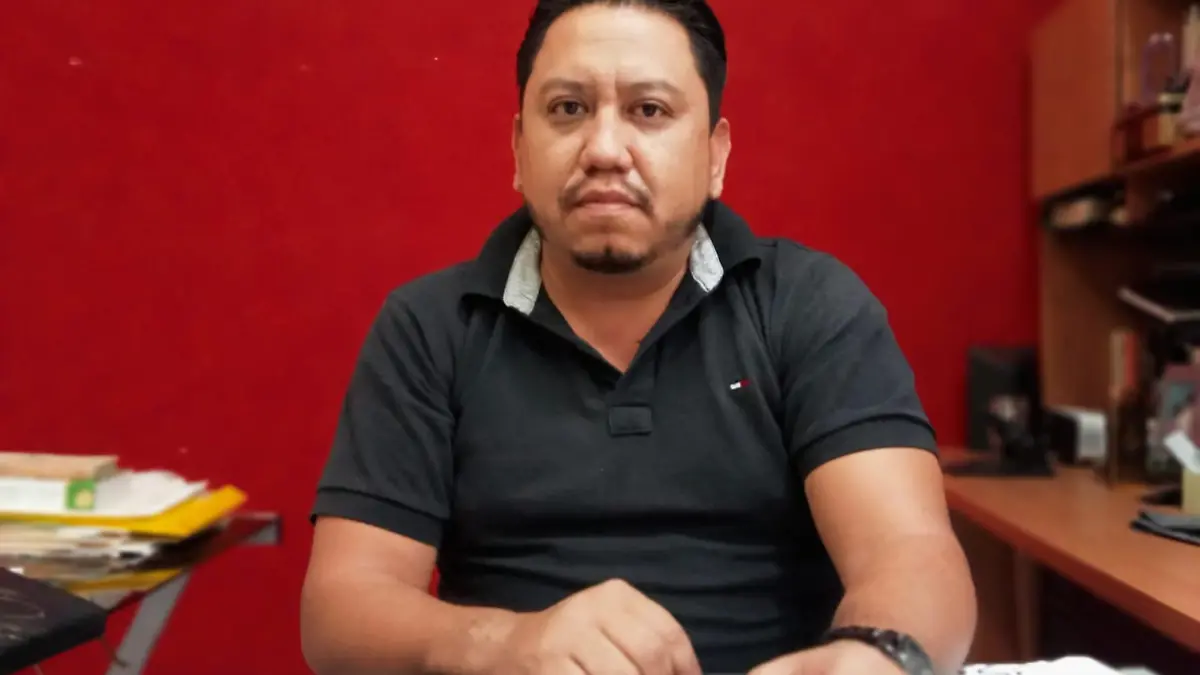 Cristian Castro Sigala, representante de la Asociación de Familias por Policías Municipales Desaparecidos