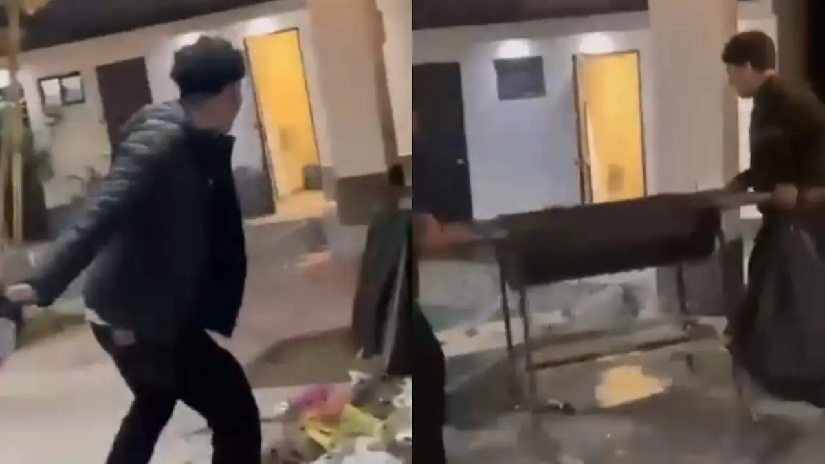 Jovenes causan destrozos quinta