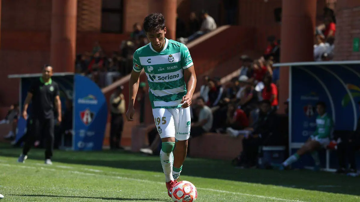 Sahiel Cedillo, canterano santista, se encuentra concentrado con la Selección Mexicana Sub 20. Foto Club Santos