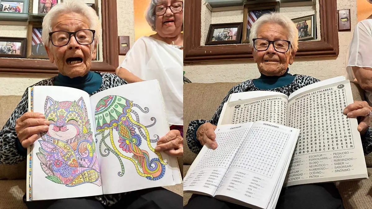 Se la pasa haciendo mandalas y crucigramas