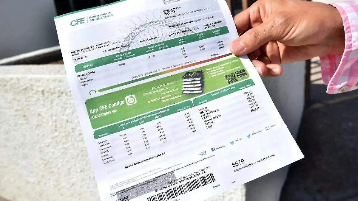Recibo CFE