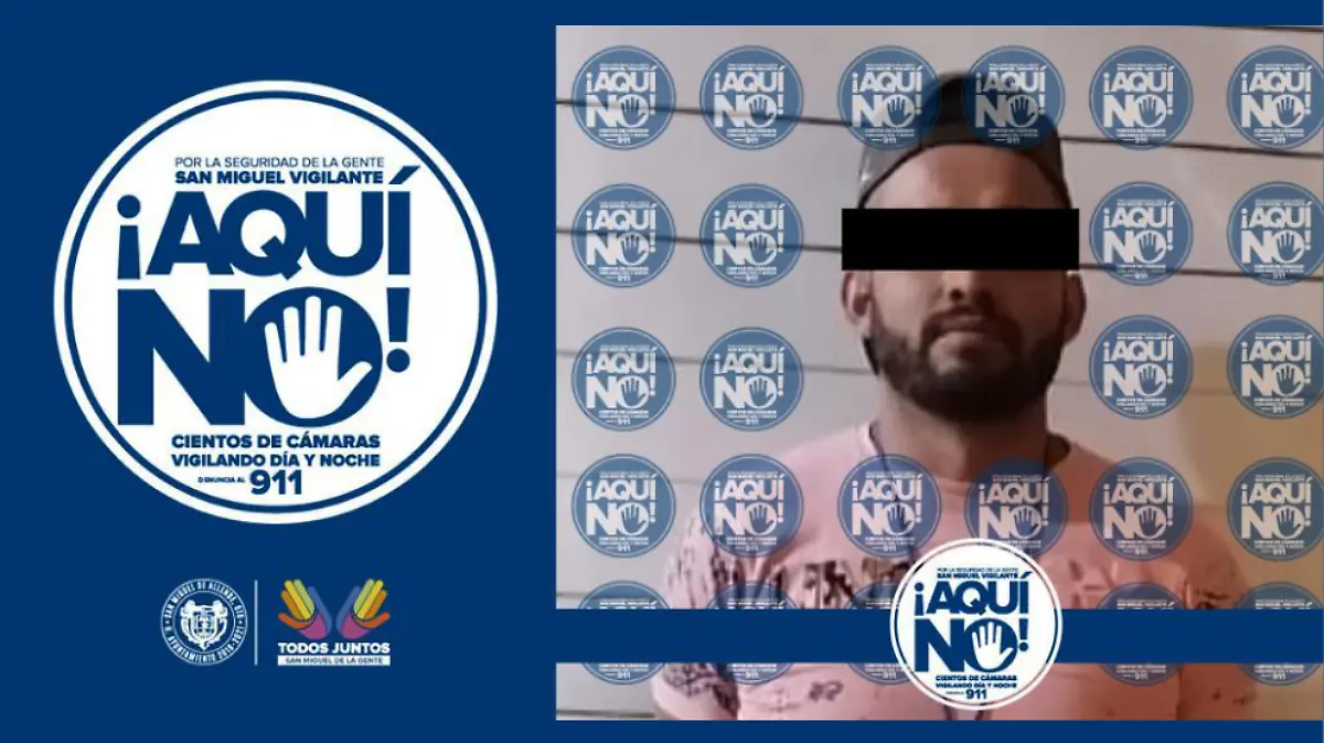 Detenido con cristal