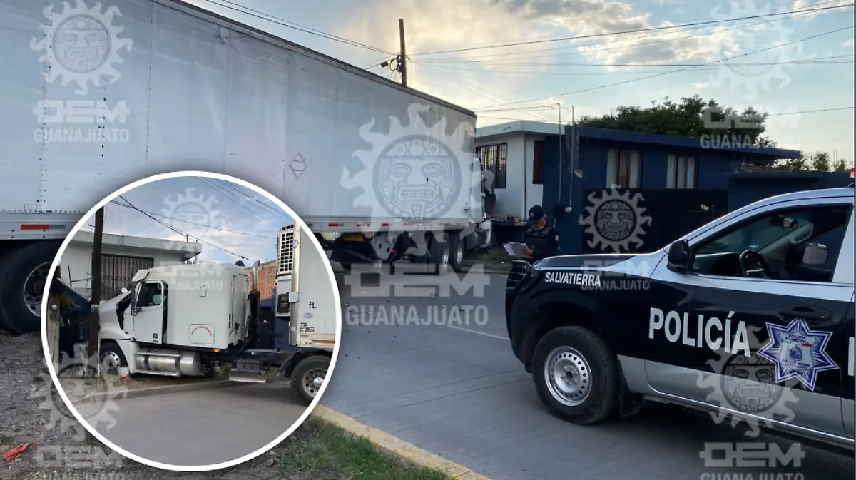 Se impacta tractocamión