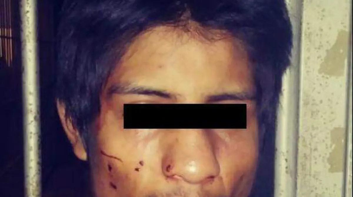 el sujeto fue detenido por la policai ok