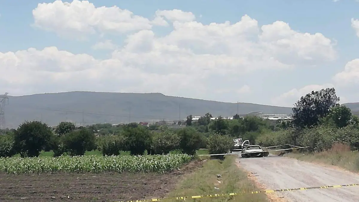 el vehiculo quedo calcinado casi en su totalidad