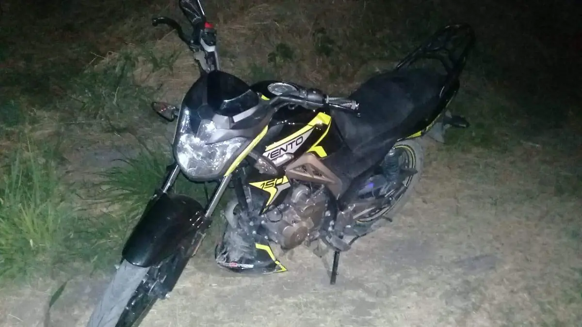 la motocicleta fue puesta a disposicion