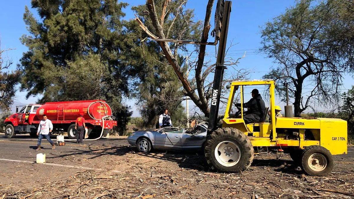 Accidente en la carretera
