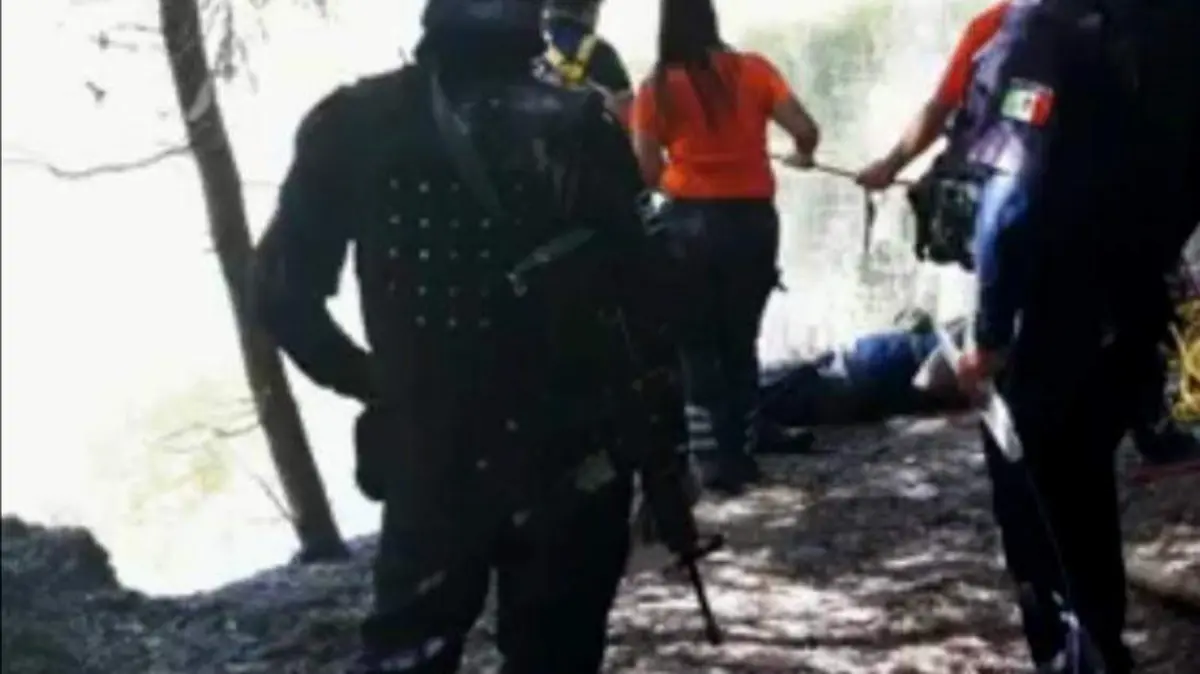 el hombre fue sacado ok