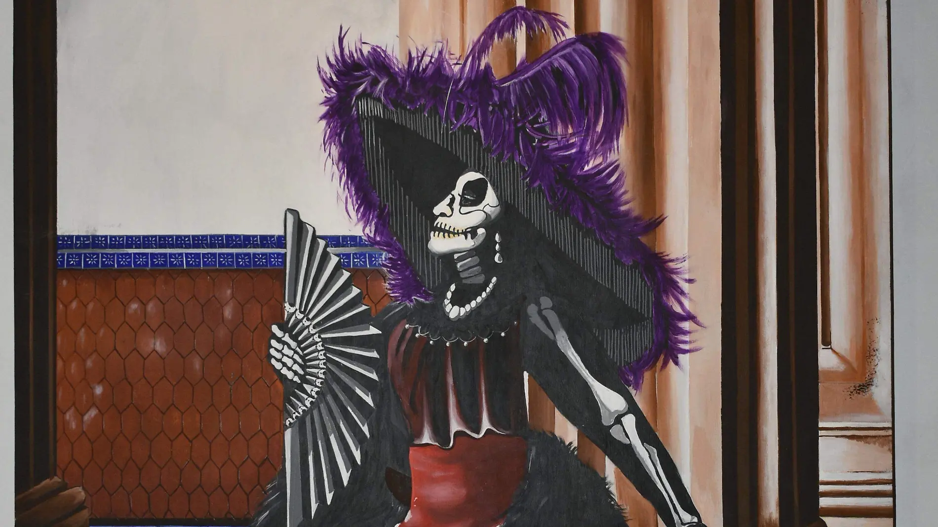 Obra “Los tropiezos de Francisca” técnica: acrílico sobre madera