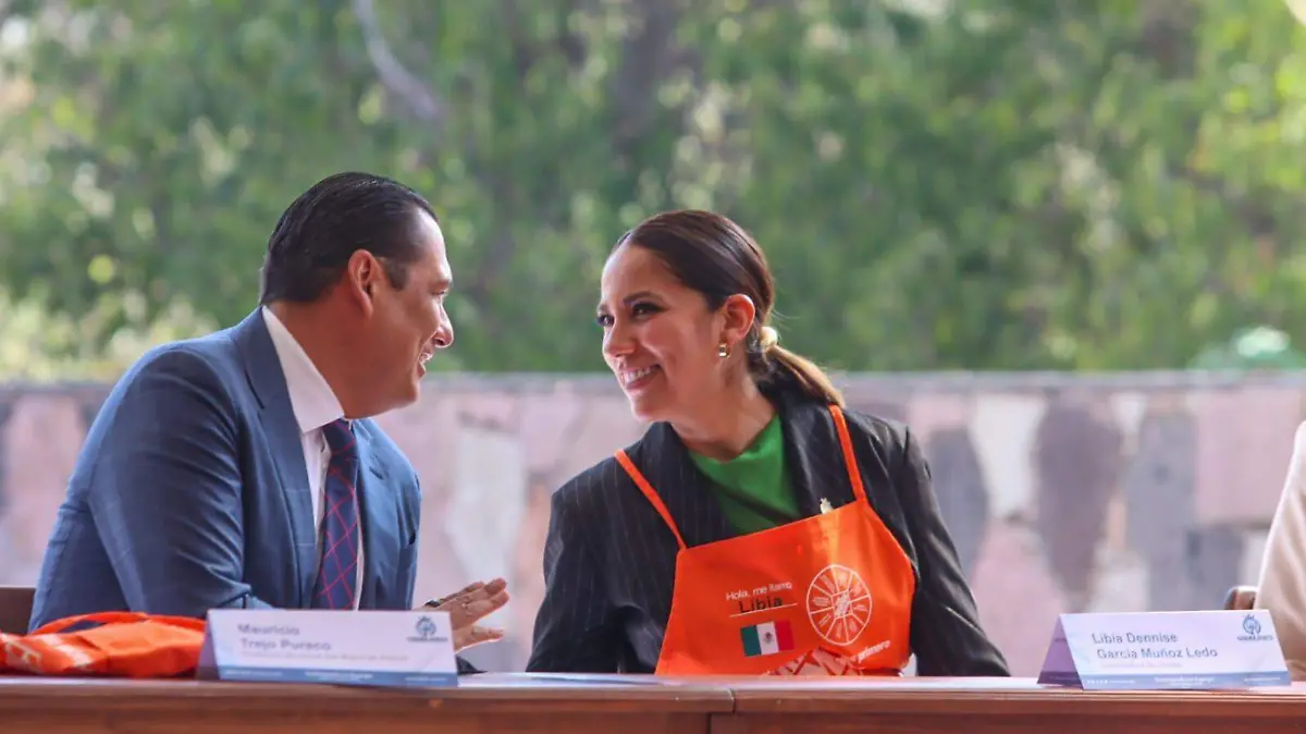 Gobernadora Libia Dennise y el Alcalde de San Miguel de Allende Mauricio Trejo